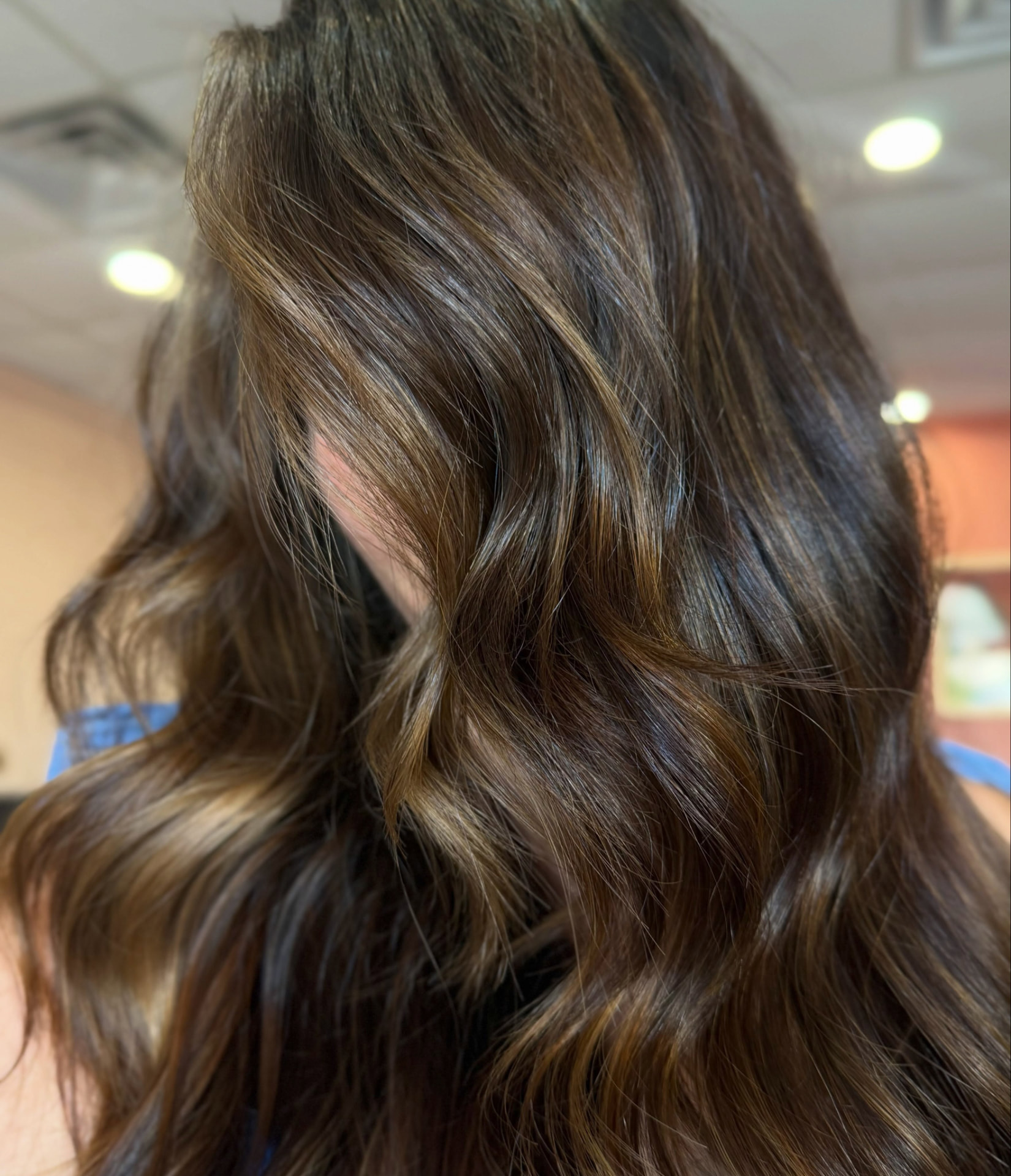 Rich dimensional brunette color
